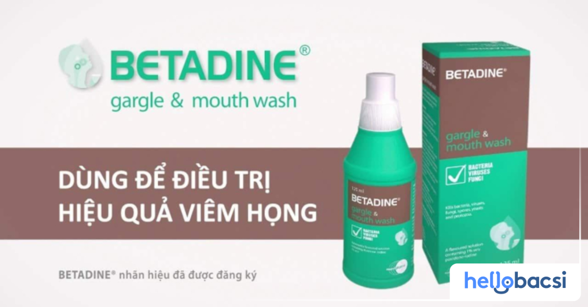 Betadine xanh có tác dụng kháng vi khuẩn hay không?

