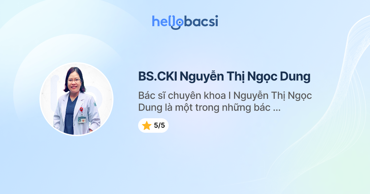 BS.CKI Nguyễn Thị Ngọc Dung, Sản - Phụ khoa - Đặt lịch hẹn trực tuyến