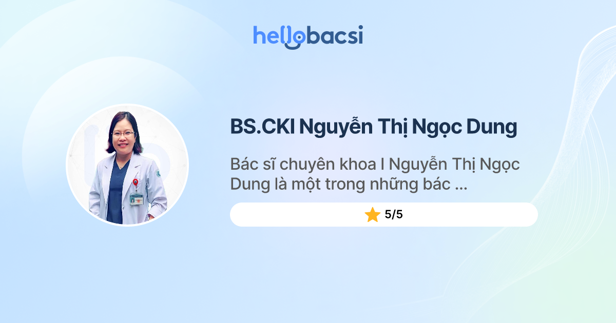 BS.CKI Nguyễn Thị Ngọc Dung, Sản - Phụ khoa - Đặt lịch hẹn trực tuyến