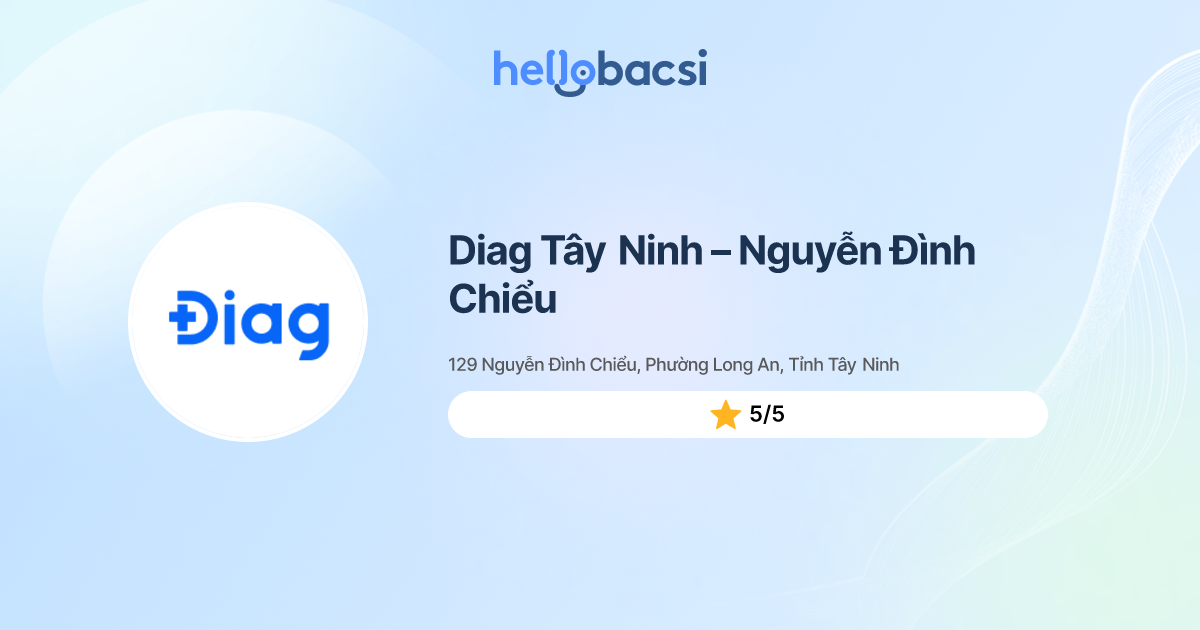 Diag Cần Thơ - Ninh Kiều - Đặt lịch hẹn trực tuyến