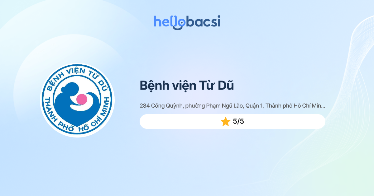 Bệnh viện Từ Dũ - Đặt lịch hẹn trực tuyến