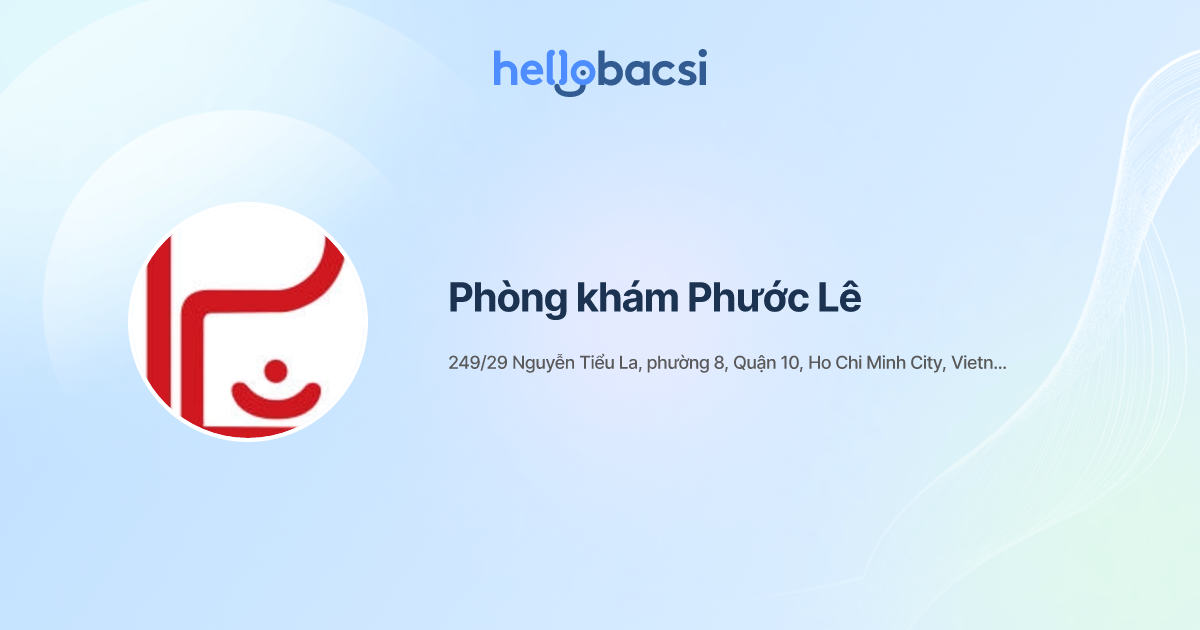 Phòng khám Phước Lê - Đặt lịch hẹn trực tuyến