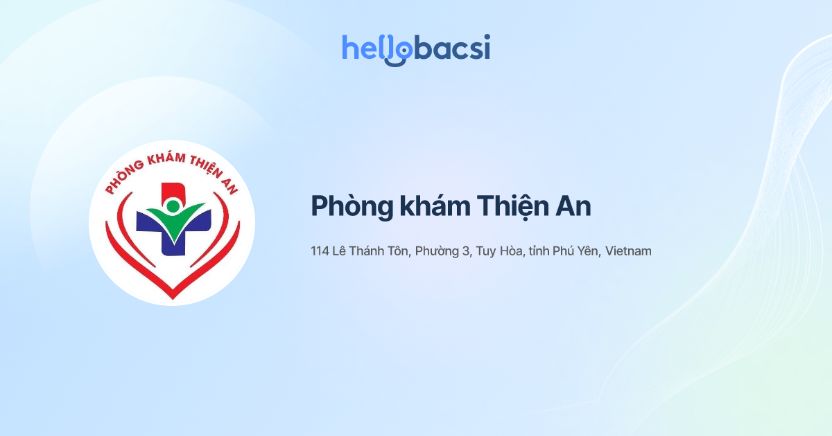 Phòng khám Thiện An - Đặt lịch hẹn trực tuyến